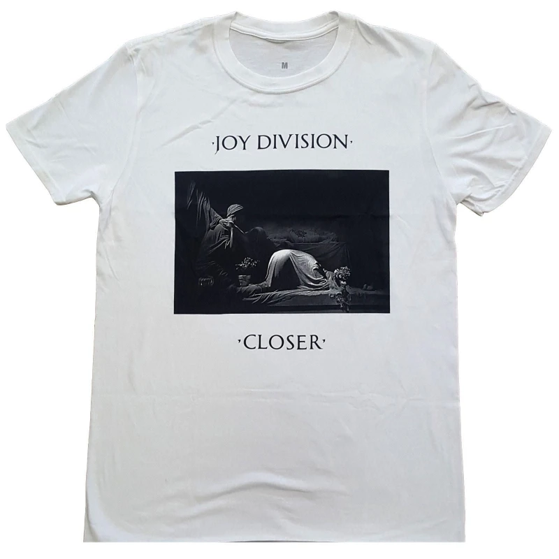 Image of Joy Division Joy Division Men Classic Closer T-Shirt in White Size: X-Large White XL Male 5063238540972