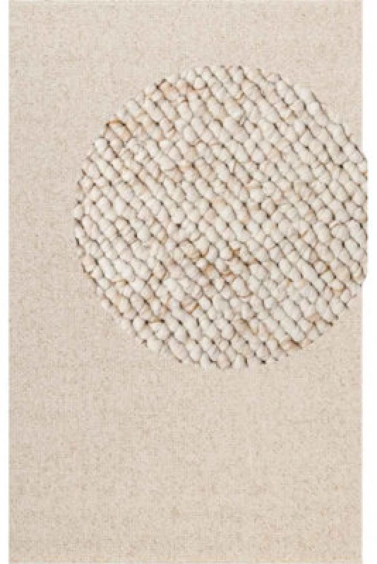 Image of The Rugs Rocco Flatweave Washable Plain Extra Large Living Room Rug And Runner In Off White