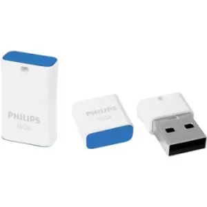 image of Philips PICO USB stick 16GB Blue FM16FD85B/00 USB 2.0