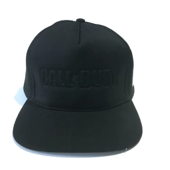 Image of Call Of Duty - Applique Rubber Badge Unisex One Size Snapback Cap - Black