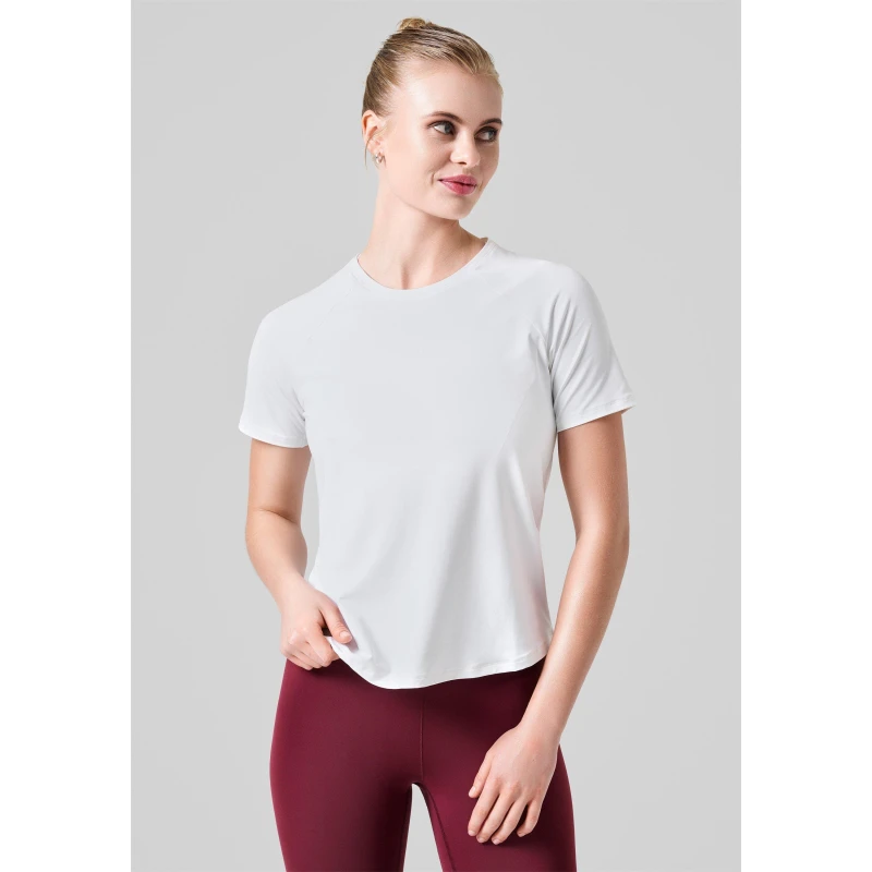Image of Casall Womens Short-Sleeve Performance Gym Top White female 12 (M)