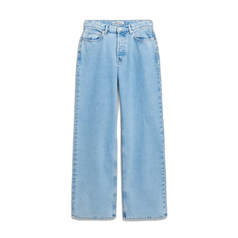 Image of ARMEDANGELS Womens high-waisted wide-leg jeans ARMEDANGELS Enijaa Bleu Female 25x32