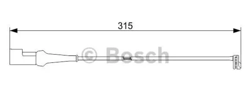 Image of Bosch 1 987 473 572 Brake Pad Wear Sensor Warning Contact,brake pad wear (407)