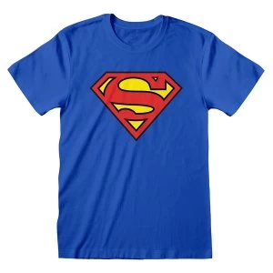 image of DC Comics - Superman Logo Unisex Large T-Shirt - Blue