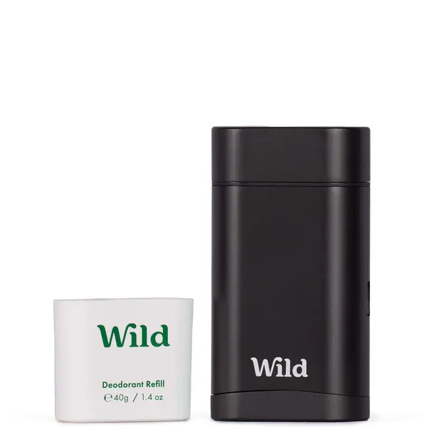 image of Wild Mens Fresh Cotton and Sea Salt Deodorant in Black Case 40g