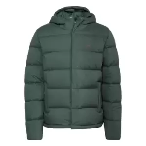 Image of adidas Helionic Hooded Down Jacket Mens - Green