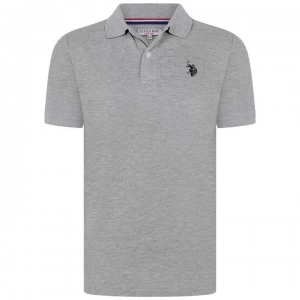 image of US Polo Assn Pique Polo - Vintage Grey