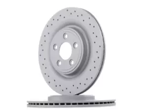 Image of ZIMMERMANN Brake disc JAGUAR 290.2265.52 C2C25339,C2D26352 Brake rotor,Brake discs,Brake rotors