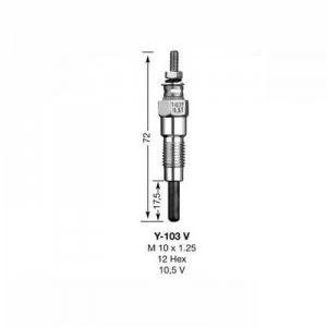 Image of NGK Glow Plug Y-103V Y103V (2031)