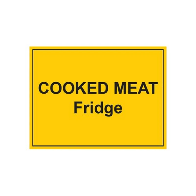 Image of MyCafe MyCafe Cooked Meat Fridge Sign Self Adhesive Vnl 150x200 MYC10711 MYC10711