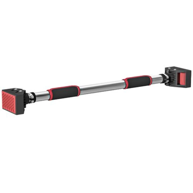 Image of Sportnow No Screws Doorway Pull Up Bar with 75-92cm Adjustable Length & Comfort Grip, Black A91-352V00BK