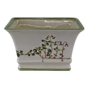 image of Ceramic Rectangular Planter, Width 25cm