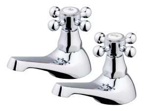 image of Wickes Classic Bath Taps - Chrome