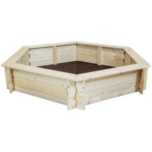 Image of Charles Bentley Hexagonal Wooden Sand Pit