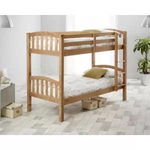 image of Mya Pine Bunk Bed and Spring Mattresses