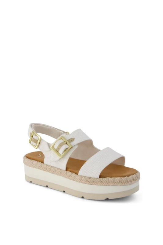 Image of TOMS Womens Giana Sandal in White Size: 7 White Female 7
