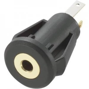 2.5mm audio jack Socket vertical vertical Number of pins 3 Stereo Black Conrad Components