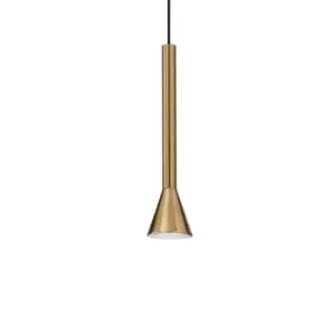 Image of Diesis LED Slim Dome Pendant Ceiling Light Brass 3000K