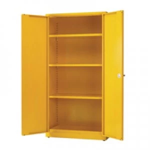 Image of Slingsby Hazardous Substance Storage Cabinet 72x48x18" CW 3 Shelf Yellow 1