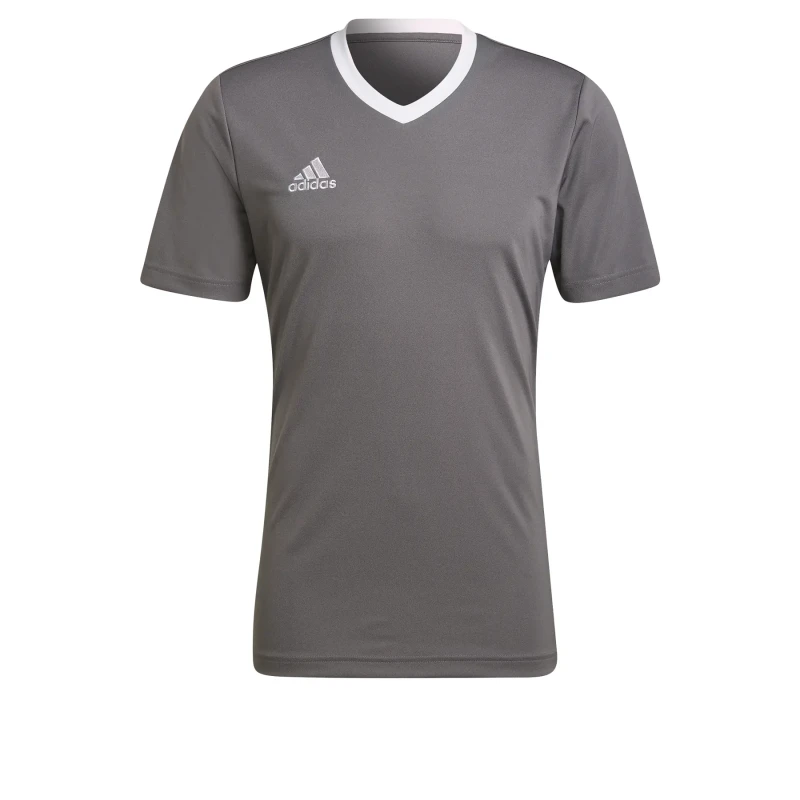 Image of adidas Entrada 22 Short Sleeve Jersey Top Mens - Grey Grey XL