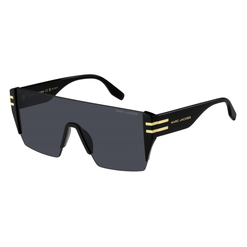 Image of Marc Jacobs Mens Shield Black Grey MARC 712/S Black Male One Size