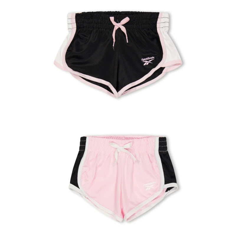 Image of Reebok Kids Jersey Jogger Shorts Pink Lady female 3-4 Yrs