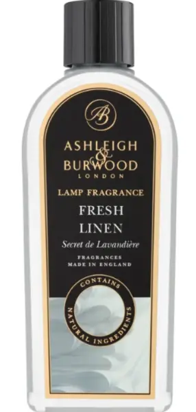 image of Ashleigh and Burwood Fresh Linen Lamp Fragrance Refill Unisex 500ml