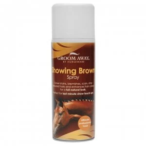 Image of Groom Away Showing Brown Spray - Brown