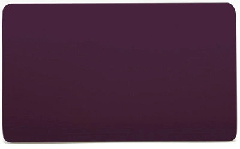 Image of Trendiswitch Trendi 2 Gang Artistic Modern Glossy Tactile Double Blanking Plate Plum