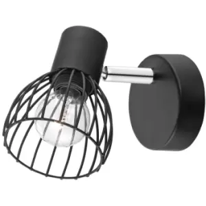 image of Fairfield Single Spotlight Matt Black Metal LED E14 - Merano