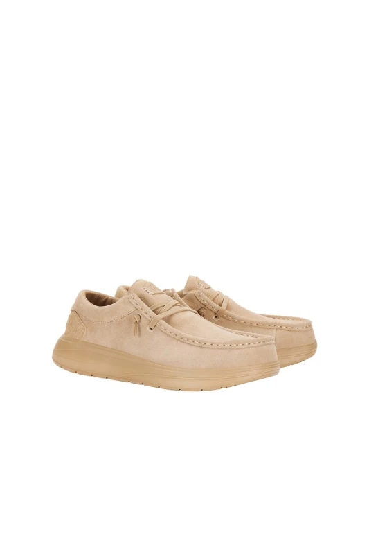 Image of HEYDUDE Wally X Suede Shoes Tan