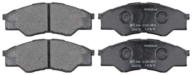 Image of A.B.S. 37684 Brake pad set without integrated wear sensor Brake Pad Set,disc brake (402)