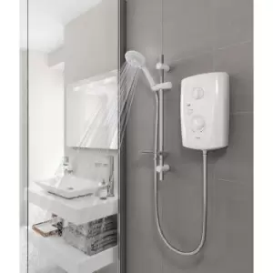 Image of Triton T80 Pro Fit Electric Shower 8.5kW - White & Chrome