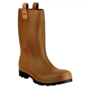 Image of Rig Air Fur Lined Full Safety Wellington Brown Size 10.5