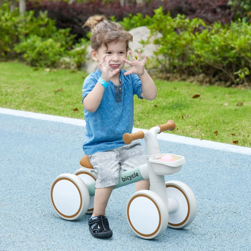 Image of Aiyaplay Kids Balance Bike For 1-3 Years Old With Adjustable Seat, Green 370-308V00GN