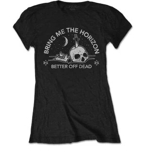 Image of Bring Me The Horizon - Happy Song Womens Large T-Shirt - Black