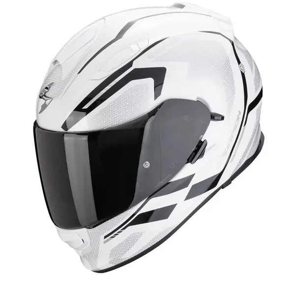 Image of Scorpion EXO-491 Kripta White-Black Full Face Helmet Size XS