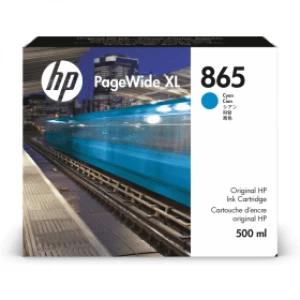 Image of HP 865 PageWide XL Cyan Ink Cartridge