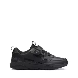 Image of Clarks Grip Trade Shoes Childrens - Black