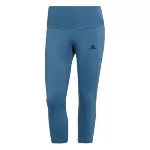 adidas Designed to Move three quarterSport Leggings (Maternity) Wo - Altered Blue / Black