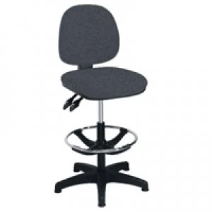 Image of Arista Charcoal AdjusTable Draughtsman Chair KF815148