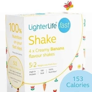 image of 52 LighterLife Fast Banana Shake Pack X4