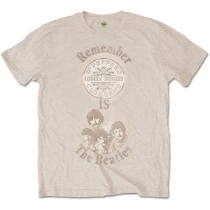 Image of The Beatles - Remember Unisex Large T-Shirt - Neutral