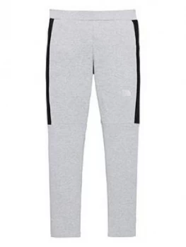 Image of The North Face Girls Mesh Detail Hybrid Leggings - Grey Heather, Size XS, 6 Years, Women