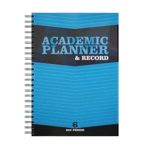 image of Silvine Academic Planner and Record A4 Blue 40 Name EX202