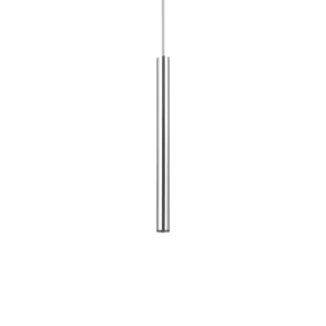 Image of Ultrathin LED 1 Light Slim Ceiling Pendant Chrome
