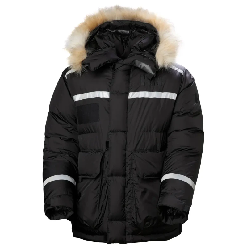 Image of Helly Hansen Long hooded down jacket Helly Hansen Arctic Patrol Noir Unisex 2XL