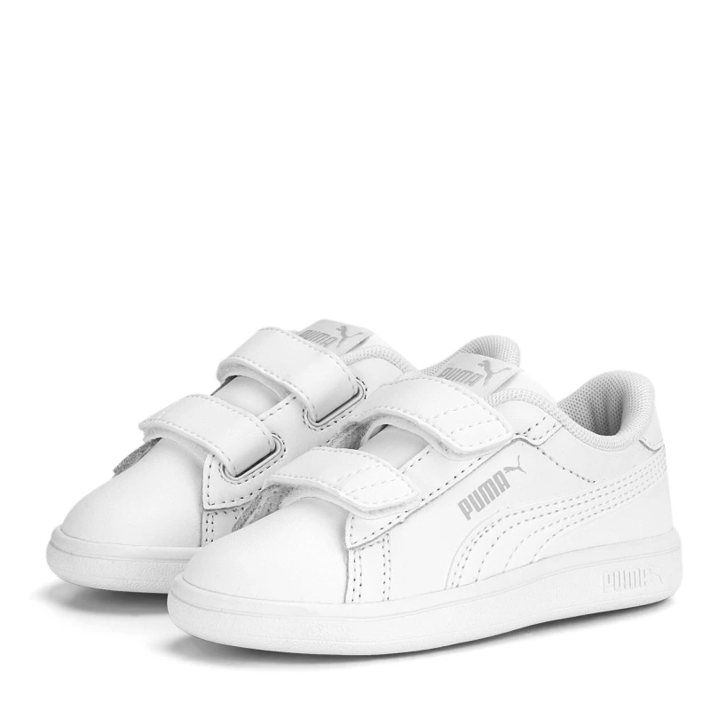 Image of Puma Smash Vulc Infant Boys Trainers - White White C4