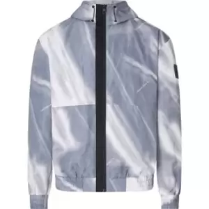 Image of Calvin Klein Jeans Motion Blur Aop Windbreaker - Grey