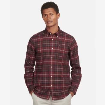Image of Barbour Mens Kyeloch Tailored Shirt - Winter Red Tartan - XL